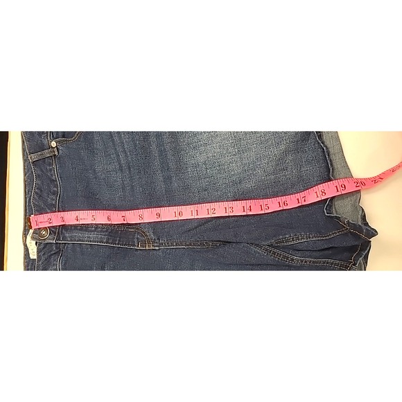 C EST 1946 denim Womens Shorts sz 22W High Rise Dk Wash - Picture 5 of 6